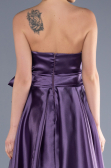 Robe de Soirée Longue Satin Lavande ABU3674