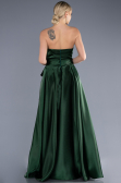 Robe de Soirée Longue Satin Émeraude ABU3674