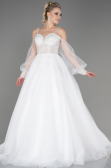 Robes de Mariage Longue Blanc ABU3704
