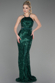Robe Queue de Poisson Longue Émeraude ABU3670