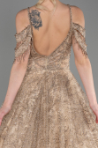 Robe de Soirée Longue Or ABU3708
