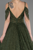 Robe de Soirée Longue Kaki ABU3708