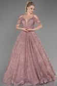 Robe de Soirée Longue Poudre ABU3708