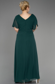 Robe de Soirée Grande Taille Longue Mousseline Émeraude ABU2308