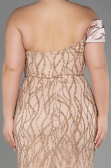 Robe De Fiançailles Grande Taille Longue Or ABU3739