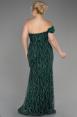 Robe De Fiançailles Grande Taille Longue Émeraude ABU3739