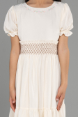 Robe de Soirée Enfants Midi Blanc ABK1948