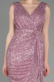 Robe de Soirée Longue Squameuse Poudre ABU3201