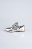 Chaussure D’enfant Cuir Verni Argent MJ4001