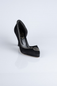 Stiletto Satin Noir MJ8008