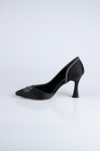 Stiletto Satin Noir MJ8008