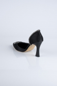 Stiletto Satin Noir MJ8008