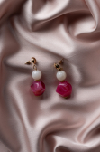 Boucle d'Oreille Fushia UK903