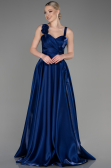 Robe de Soirée Longue Bleu Marine ABU3751
