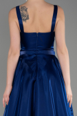 Robe de Soirée Longue Bleu Marine ABU3751