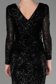 Robe De Soirée Midi Noir ABK1808