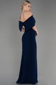 Robe de Soirée Longue Bleu Marine ABU3775
