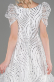 Tenue de Soirée Courte Blanc ABK2001