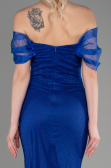 Robe Queue de Poisson Longue File Bleu Saxe ABU3769
