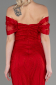 Robe Queue de Poisson Longue File Rouge ABU3769