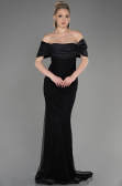 Robe Queue de Poisson Longue File Noir ABU3769