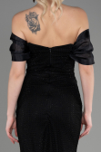 Robe Queue de Poisson Longue File Noir ABU3769