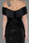 Robe Queue de Poisson Longue Noir ABU3770