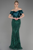 Robe Queue de Poisson Longue Émeraude ABU3770