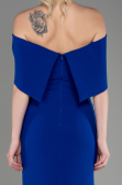 Robe de Soirée Longue Bleu Saxe ABU3775