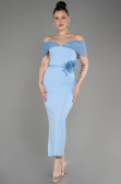 Robe de Soirée Midi Bleu ABK2014