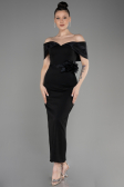 Robe de Soirée Midi Noir ABK2014