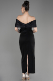 Robe de Soirée Midi Noir ABK2014