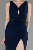 Robe Queue de Poisson Longue Bleu Marine ABU3782