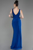 Robe Queue de Poisson Longue Bleu Saxe ABU3782