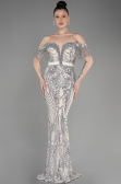 Robe De Fiançailles Grande Taille Longue Vison ABU3785