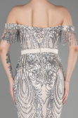 Robe De Fiançailles Grande Taille Longue Vison ABU3785
