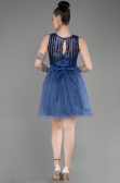 Robe de Soirée Courte Indigo ABK2016