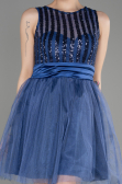 Robe de Soirée Courte Indigo ABK2016