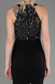 Robe Queue de Poisson Longue Noir-Argent ABU608