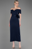 Robe de Soirée Midi Bleu Marine ABK2014