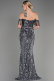 Robe Queue de Poisson Longue Anthracite ABU3783