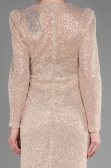 Robe de Soirée Longue File Or ABU3831