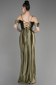 Robe de Soirée Longue Kaki ABU3840