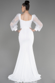 Robe de Soirée Longue Blanc ABU3852