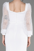 Robe de Soirée Longue Blanc ABU3852