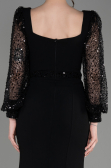 Robe de Soirée Longue Noir ABU3852