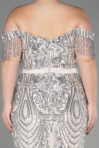 Robe De Fiançailles Grande Taille Longue Vison ABU3785