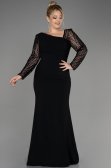 Robe De Mariée Grande Taille Longue Noir ABU3713