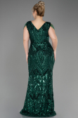 Robe De Fiançailles Grande Taille Longue Squameuse Émeraude ABU3845
