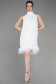 Tenue de Soirée Courte Blanc ABK2049
